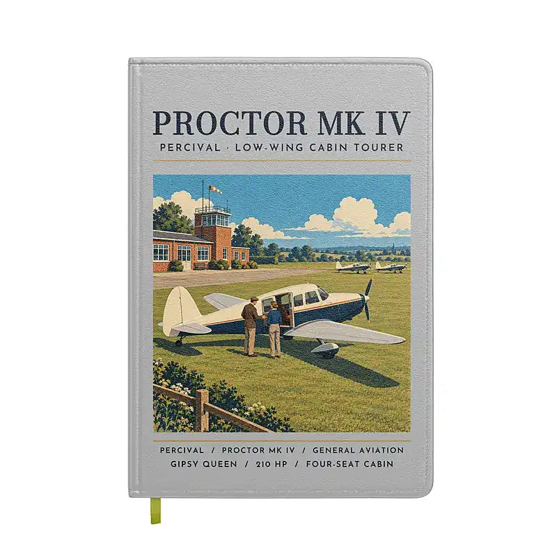 Percival Proctor Mk IV - Poster - Notebook - Light Gray