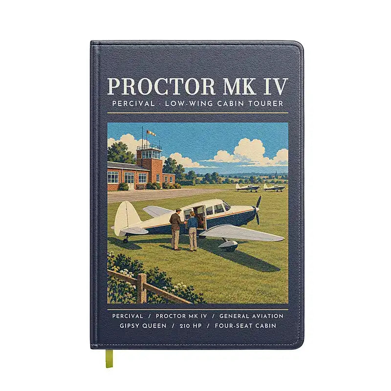 Percival Proctor Mk IV - Poster - Notebook - Navy Blue