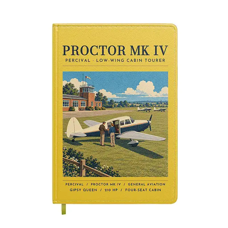 Percival Proctor Mk IV - Poster - Notebook - Yellow