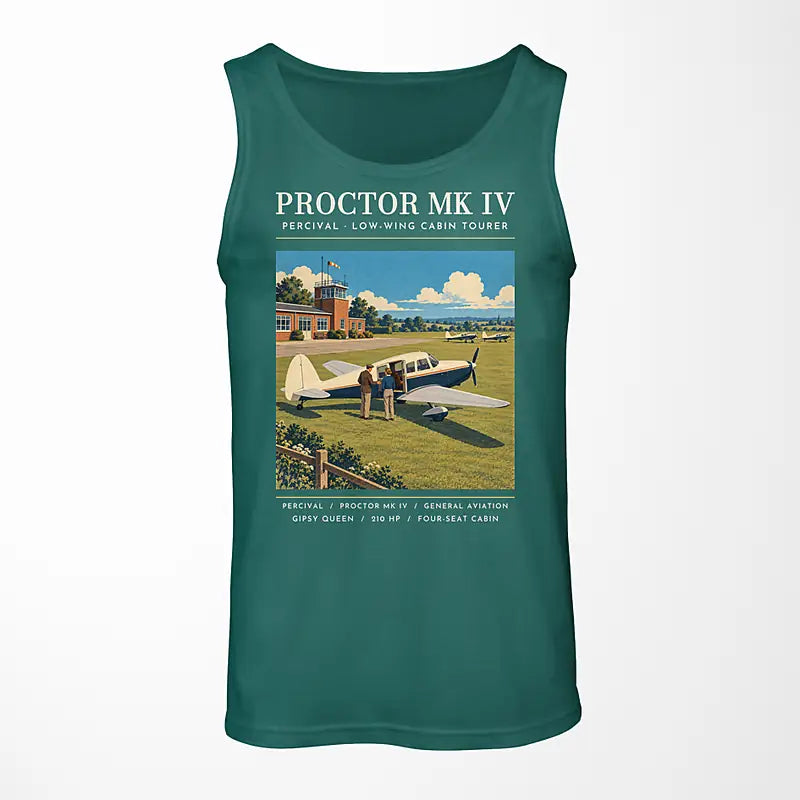 Percival Proctor Mk IV - Poster - Tank Top - Green