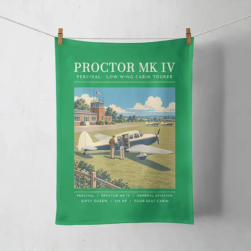 Percival Proctor Mk IV - Poster - Towel - Green
