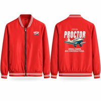 Thumbnail for Percival Proctor Mk IV Stylish Jackets - Baseball Collar - Cartoon - Red