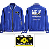 Thumbnail for Percival Proctor Mk IV Stylish Jackets - Baseball Collar - Original + Name - Royal Blue