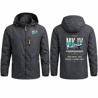 Thumbnail for Percival Proctor Mk IV Stylish Jackets - Hooded Windbreaker - Original - Charcoal