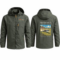 Thumbnail for Percival Proctor Mk IV Stylish Jackets - Hooded Windbreaker - Poster - Olive Green