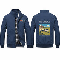 Thumbnail for Percival Proctor Mk IV Stylish Jackets - Stand Collar - Poster - Navy Blue
