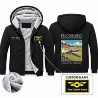 Thumbnail for Percival Proctor Mk IV Zipped Sweatshirts - Poster + Name - Black