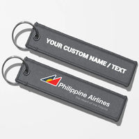 Thumbnail for Philippine Airlines Crew & Staff Tag Key Chains - Gray - Personalized