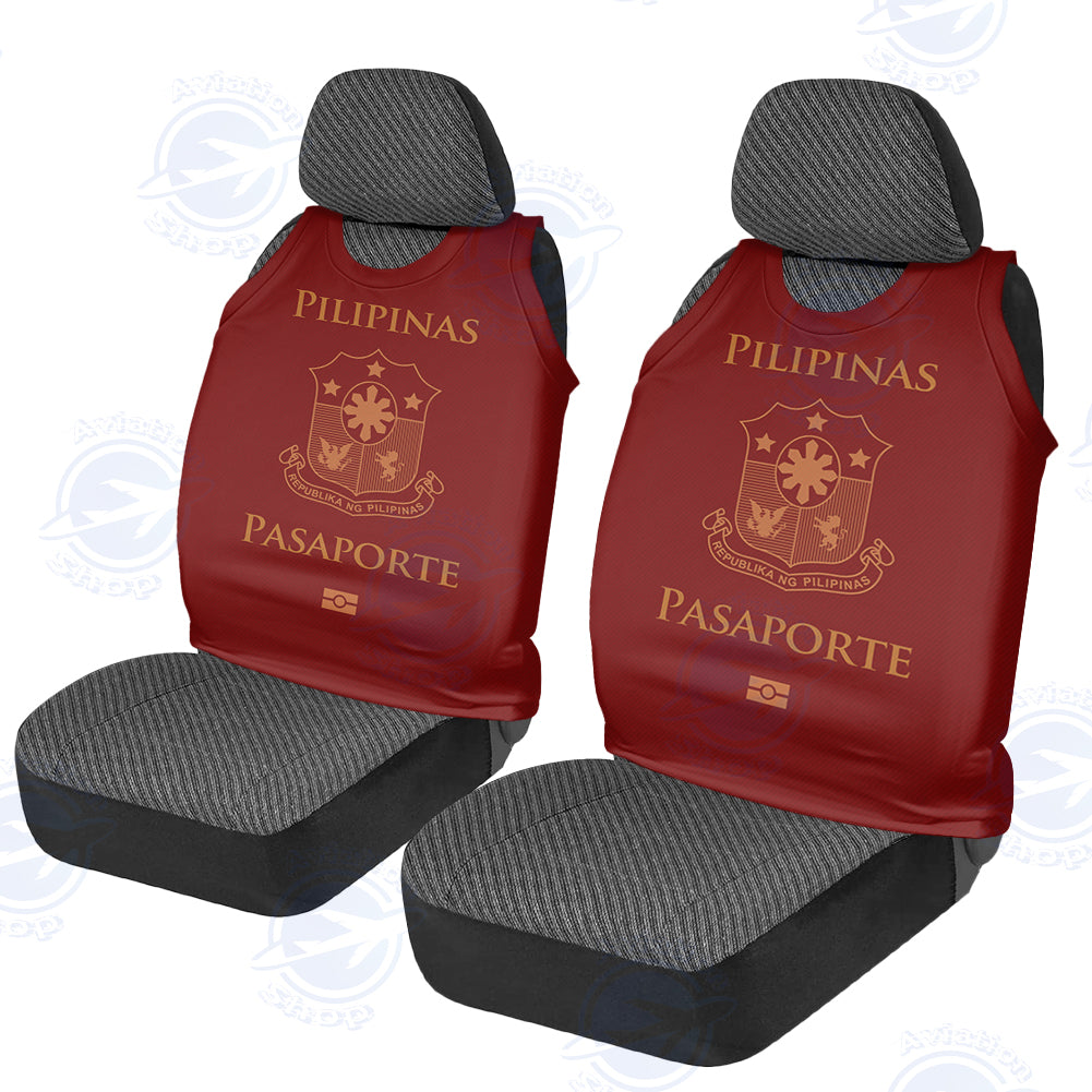Philippines Passport Designed Car Seat Covers Aviation Shop