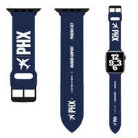Thumbnail for WBV6 | Phoenix Sky Harbor International Airport PHX | Navy Blue (Metal Buckle)