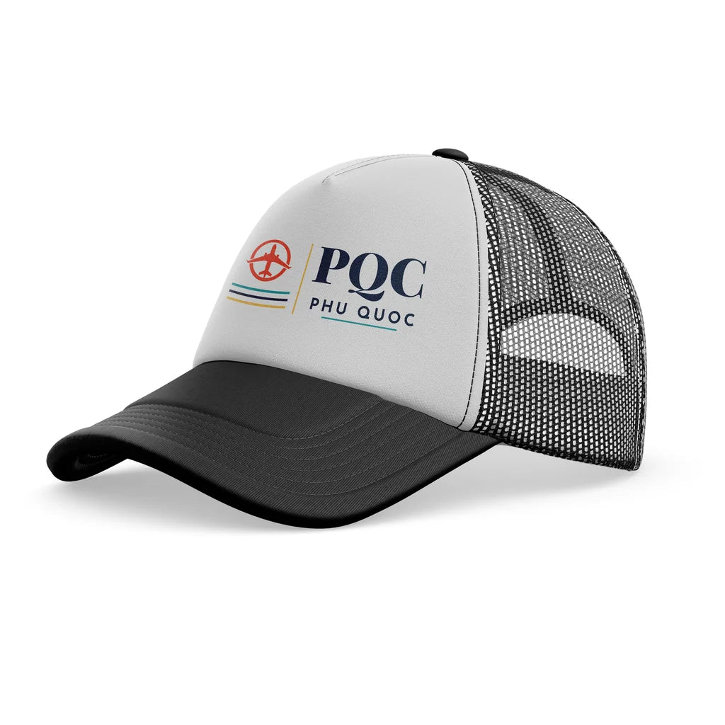 Phu Quoc International Airport (PQC) trucker cap - black