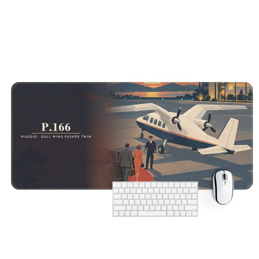 Piaggio P.166 - 3D - Desk Mat - Full Print