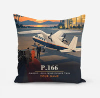 Thumbnail for Piaggio P.166 - 3D + Name - Pillow - Full Print