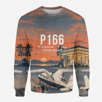 Thumbnail for Piaggio P.166 3D All-Over Print Clothing - Sweatshirt - 3D + Name