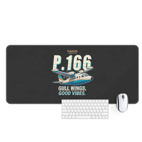 Thumbnail for Piaggio P.166 - Cartoon - Desk Mat - Black