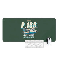 Thumbnail for Piaggio P.166 - Cartoon - Desk Mat - Dark Green