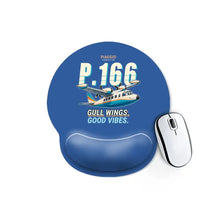 Thumbnail for Piaggio P.166 - Cartoon - Ergonomic Mouse Pad - Blue