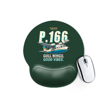 Thumbnail for Piaggio P.166 - Cartoon - Ergonomic Mouse Pad - Dark Green