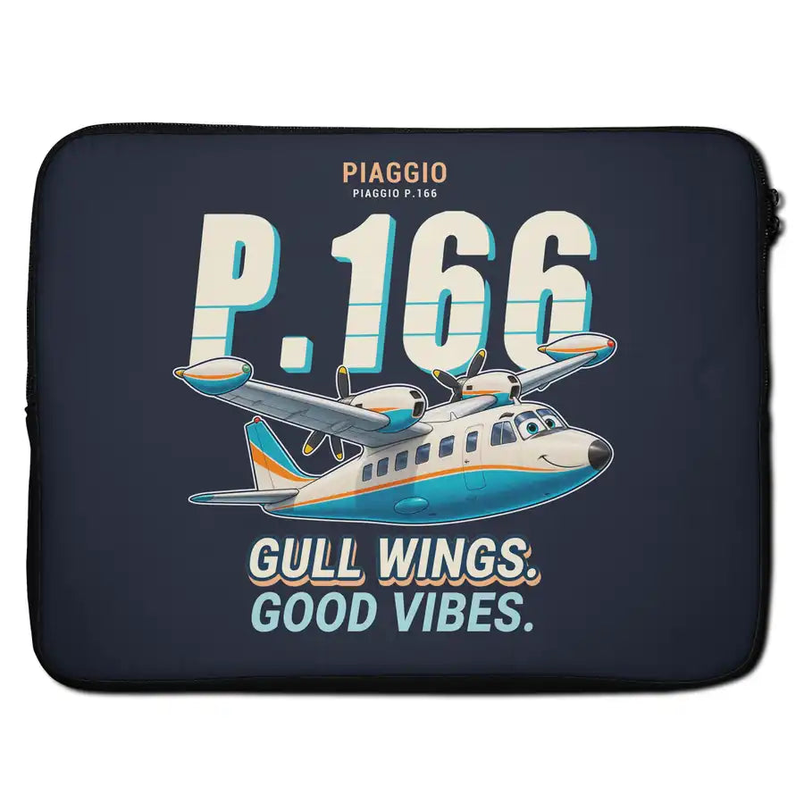 Piaggio P.166 - Cartoon - Laptop Sleeve