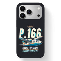 Thumbnail for Piaggio P.166 - Cartoon - MagSafe iPhone 17 Pro - Black