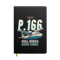Thumbnail for Piaggio P.166 - Cartoon - Notebook - Black