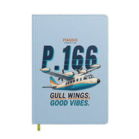 Thumbnail for Piaggio P.166 - Cartoon - Notebook - Light Blue