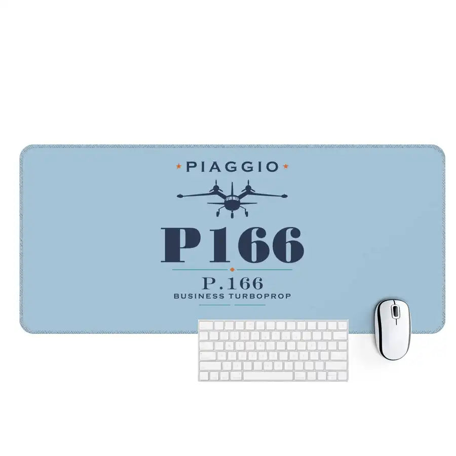 Piaggio P.166 - Heritage - Desk Mat - Light Blue