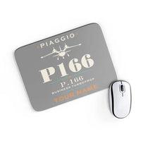 Thumbnail for Piaggio P.166 - Heritage + Name - Mouse Pad - Gray