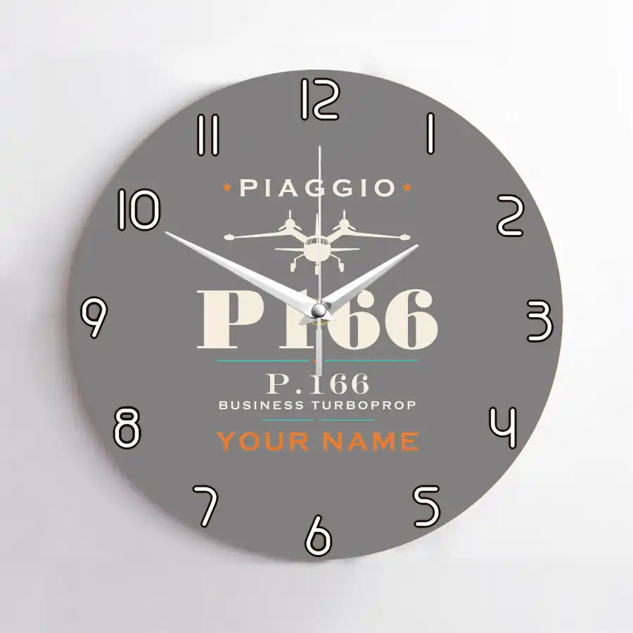 Piaggio P.166 - Heritage + Name - No Frame - Gray