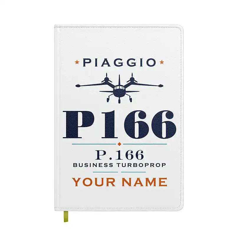 Piaggio P.166 - Heritage + Name - Notebook - White
