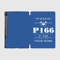 Thumbnail for Piaggio P.166 - Heritage + Name - Samsung Tablet - Blue