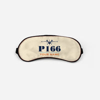Thumbnail for Piaggio P.166 - Heritage + Name - Sleep Mask - Beige
