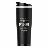 Thumbnail for Piaggio P.166 - Heritage + Name - Stainless Steel (No Holder) - Black