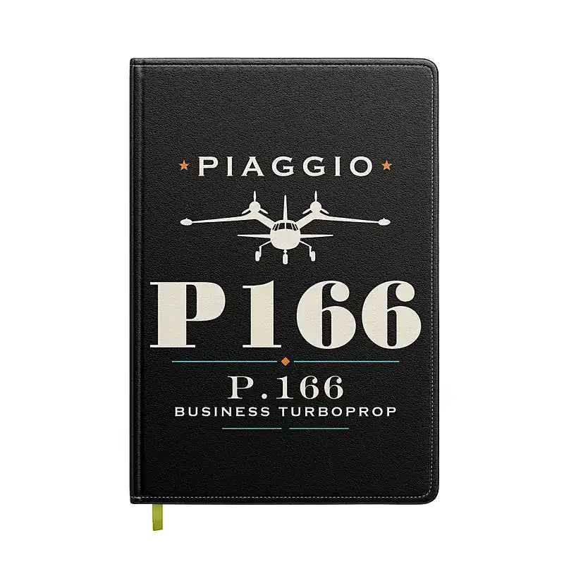 Piaggio P.166 - Heritage - Notebook - Black