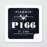 Thumbnail for Piaggio P.166 - Heritage - Square Sticker - Peel