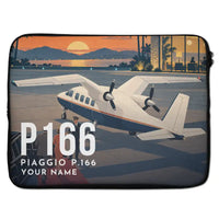 Thumbnail for Piaggio P.166 - Laptop Sleeve + Name