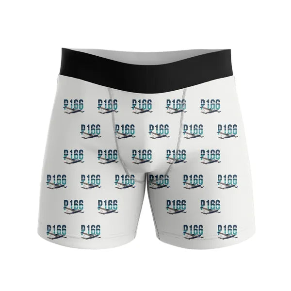 Piaggio P.166 - Men Boxers - Original Pattern - White