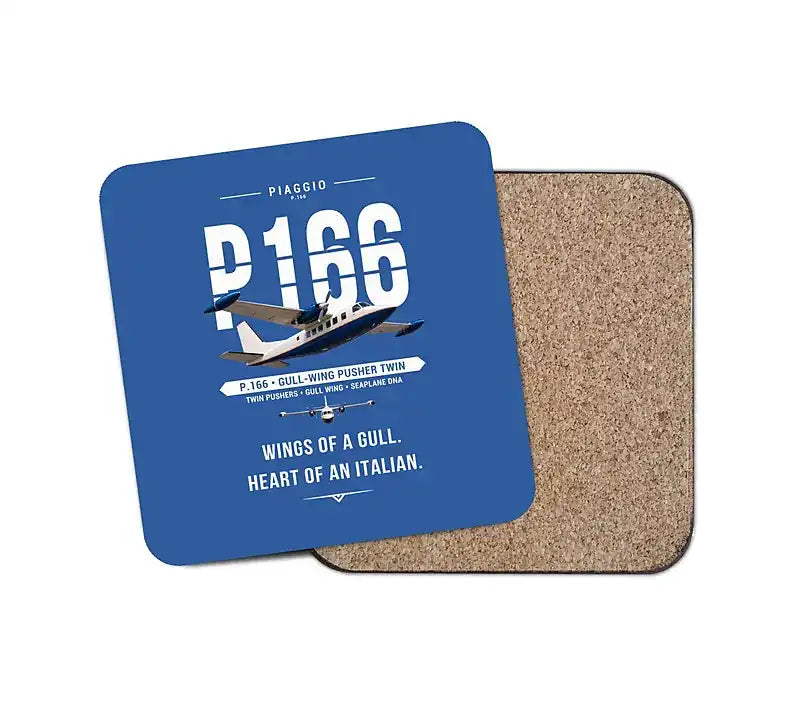 Piaggio P.166 - Original - Coaster - Blue