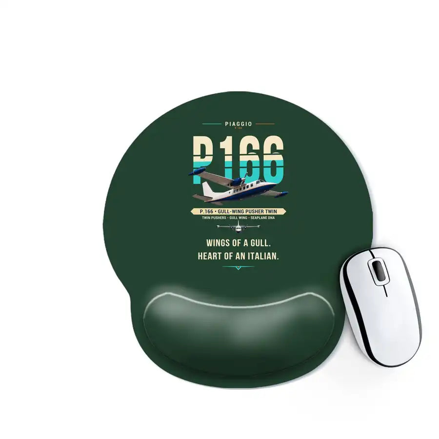 Piaggio P.166 - Original - Ergonomic Mouse Pad - Dark Green