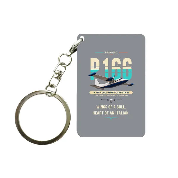 Piaggio P.166 - Original - Key Chain - Gray