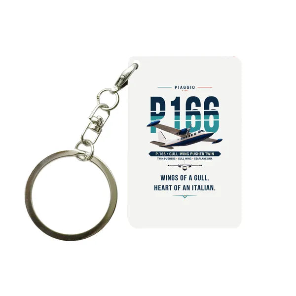 Piaggio P.166 - Original - Key Chain - White