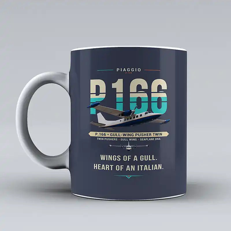 Piaggio P.166 - Original - Mug - Dark Blue