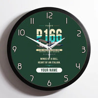 Thumbnail for Piaggio P.166 - Original + Name - Framed - Dark Green