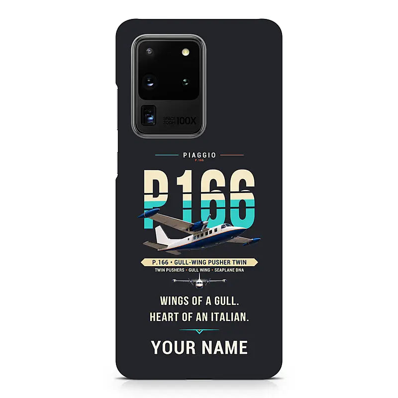 Piaggio P.166 - Original + Name - Samsung Case - Black