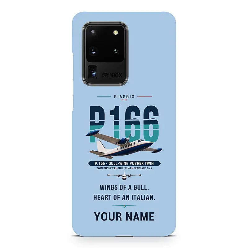 Piaggio P.166 - Original + Name - Samsung Case - Light Blue