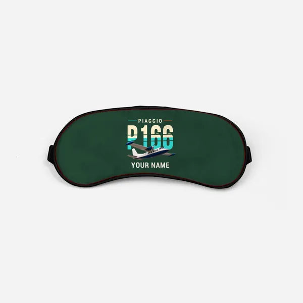 Piaggio P.166 - Original + Name - Sleep Mask - Dark Green