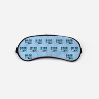 Thumbnail for Piaggio P.166 - Original Pattern - Sleep Mask - Light Blue