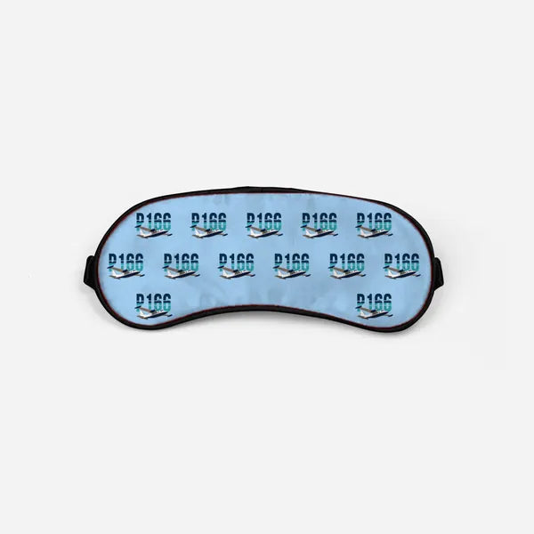 Piaggio P.166 - Original Pattern - Sleep Mask - Light Blue