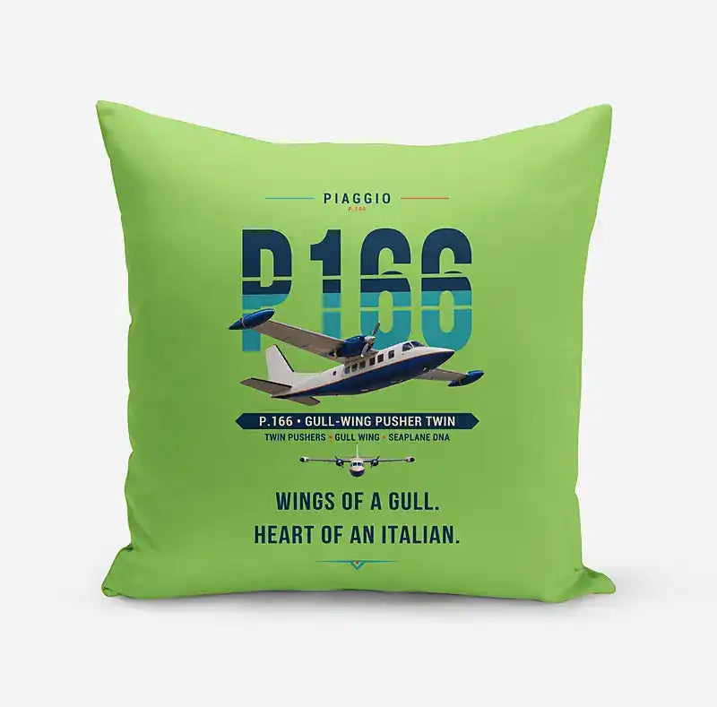 Piaggio P.166 - Original - Pillow - Light Green