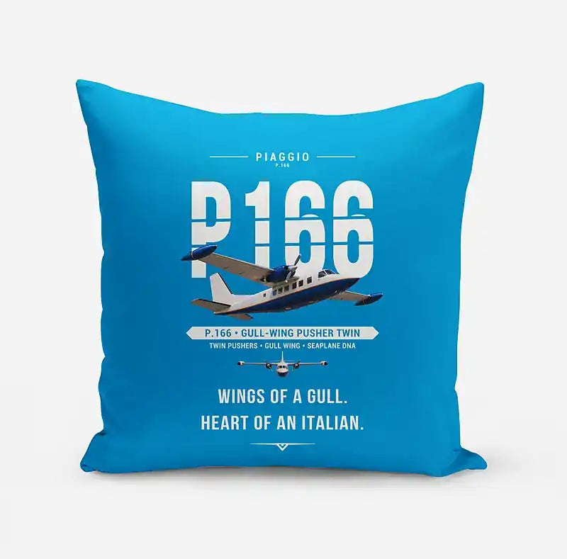 Piaggio P.166 - Original - Pillow - Turquoise